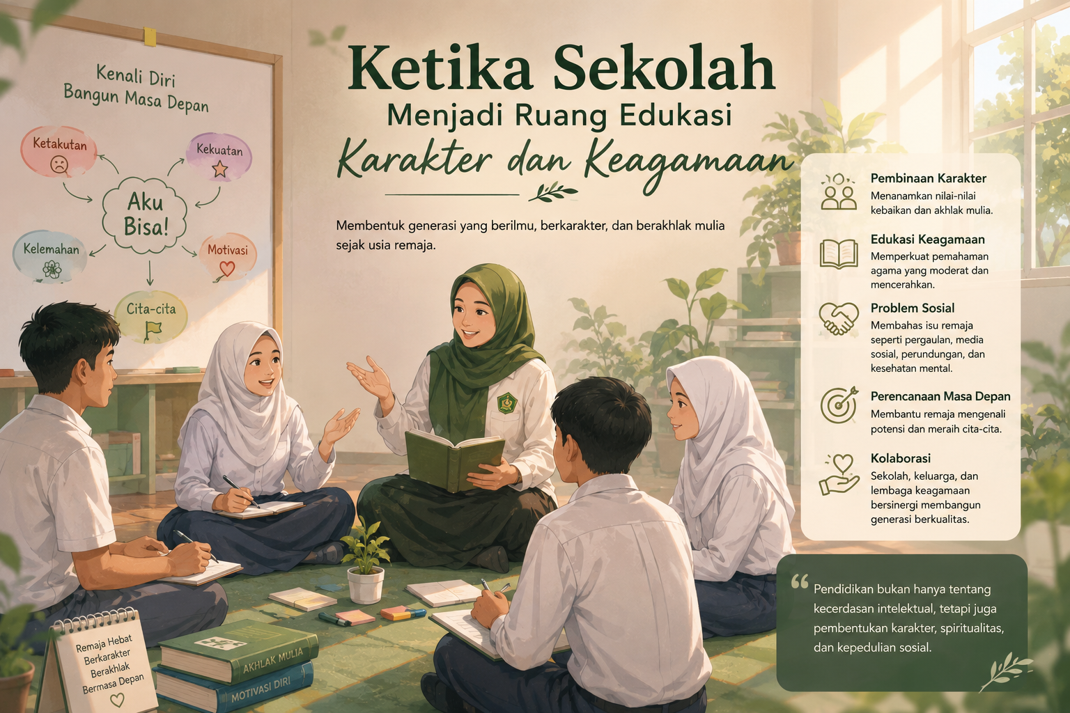 Ketika Sekolah Menjadi Ruang Edukasi Karakter dan Keagamaan